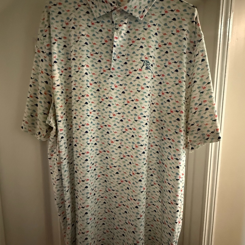 Men's Rhoback polo Dino themed